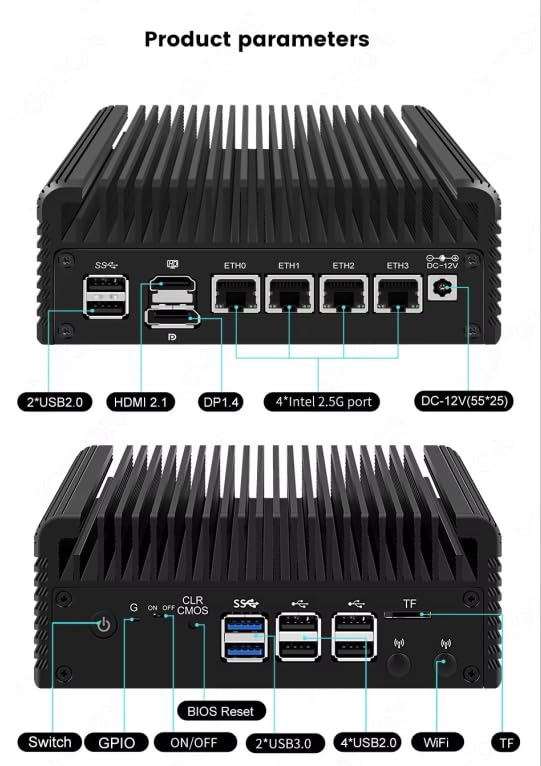 Amazon.co.jp: HKUXZR ファイアウォールアプライアンス ミニPC