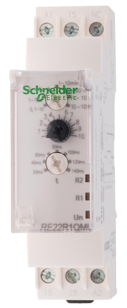 Schneider Electric Harmony Time Zeitrelais, DIN-Hutschiene 24 V dc 24V ac, 240 V ac, 0.1 s to 100 h, 2 Kont. 1,