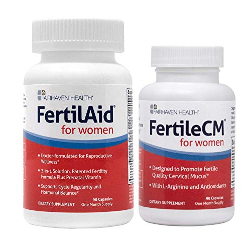 FertilAid for Women and FertileCM Combo - 1 Month Supply by Fairhaven Health