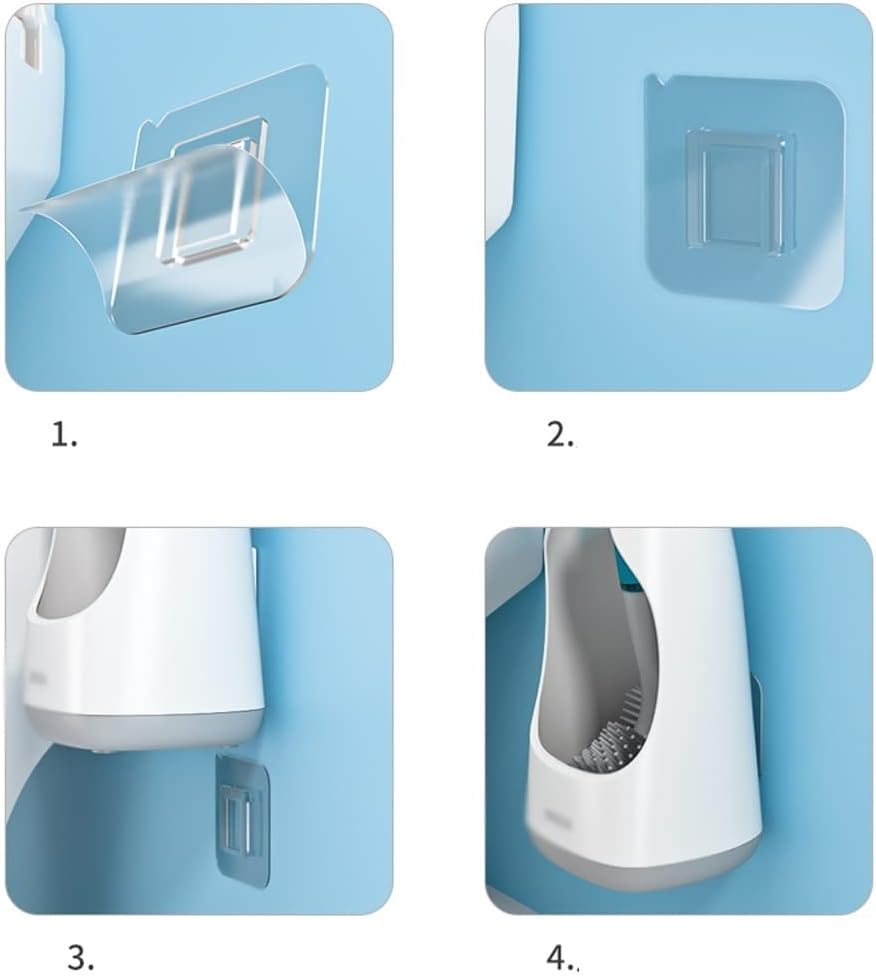 Toilet Bowl Brush Toilet Brush Holder Household Wall-Mounted Toilet Bowl Brush Bathroom Soft Silicone Toilet Cleaning Brush 360° No Dead end Toilet Brushs Toilet Cleaner Brush