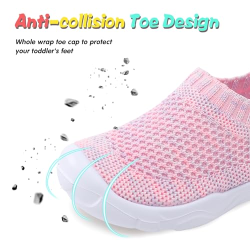 Image of JOINFREE Toddler Boys Girls Sneaker Slip On Shoes Kids Lightweight Breathable Walking Shoes