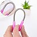 Adecco LLC 2Pcs Facial Hair Remover – DIY Quick Smooth Effective Threading Tool – Portable High-Quality Epilator Spring Stick – Natural Stainless Steel Extraction Device for Men and Women