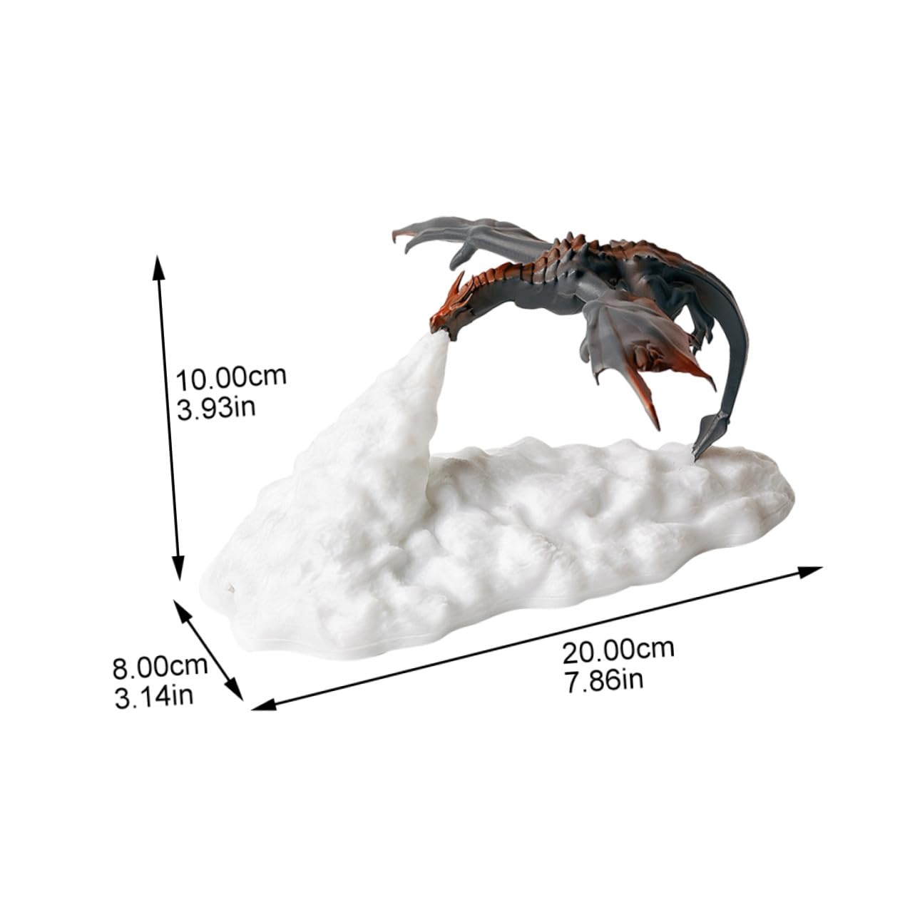 Toddmomy Lámpara 3d de Dinosaurio Luz Led, Recargable Usb, Pla | Tacto, Decoración de Mesa para Fiesta y Cumpleaños Infantil, Ambiente Festivo para Habitación