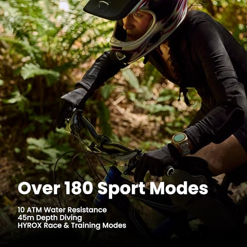 Image of Amazfit T-Rex 3 Pro Outdoor Smart Watch 44mm Sapphire AMOLED Display with Flashlight, Ti Bezel, Dual Band GPS, Offline Maps, 17 Days Battery, 10 ATM, 180+ Sports Mode for Android & iPhone, Arctic Gold