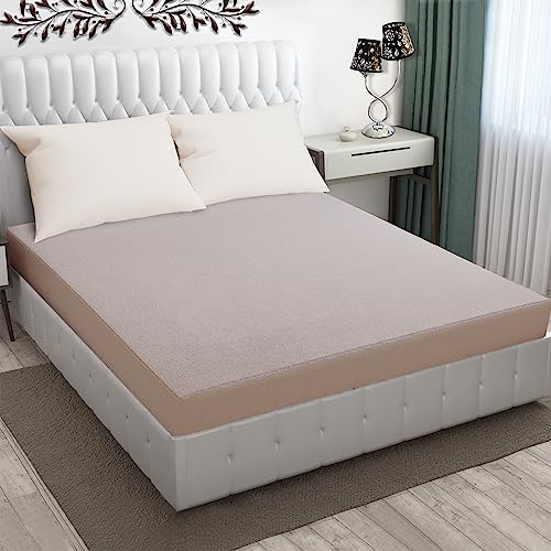Image of Dream King Luxury Being Terry Cloth Fitted Mattress Protector Single Bed | Waterproof Ultra Soft Mattress Cover | Hypoallergenic Bed Cover 30X75 inch (Grey)