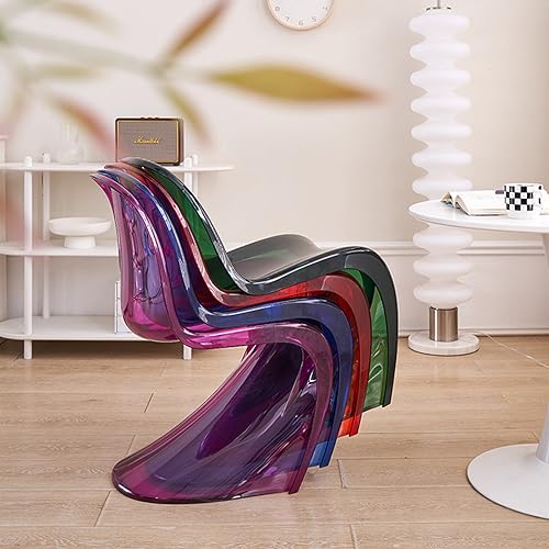 Tabouret de maquillage transparent pour salon et table de coiffeuse - 8