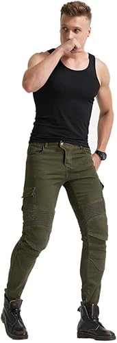 Miniatura 8 de Pantalones de motocicleta, versátiles y duraderos jeans de motocicleta para hombres y mujeres, pantalones de equitación con almohadillas Kenn y