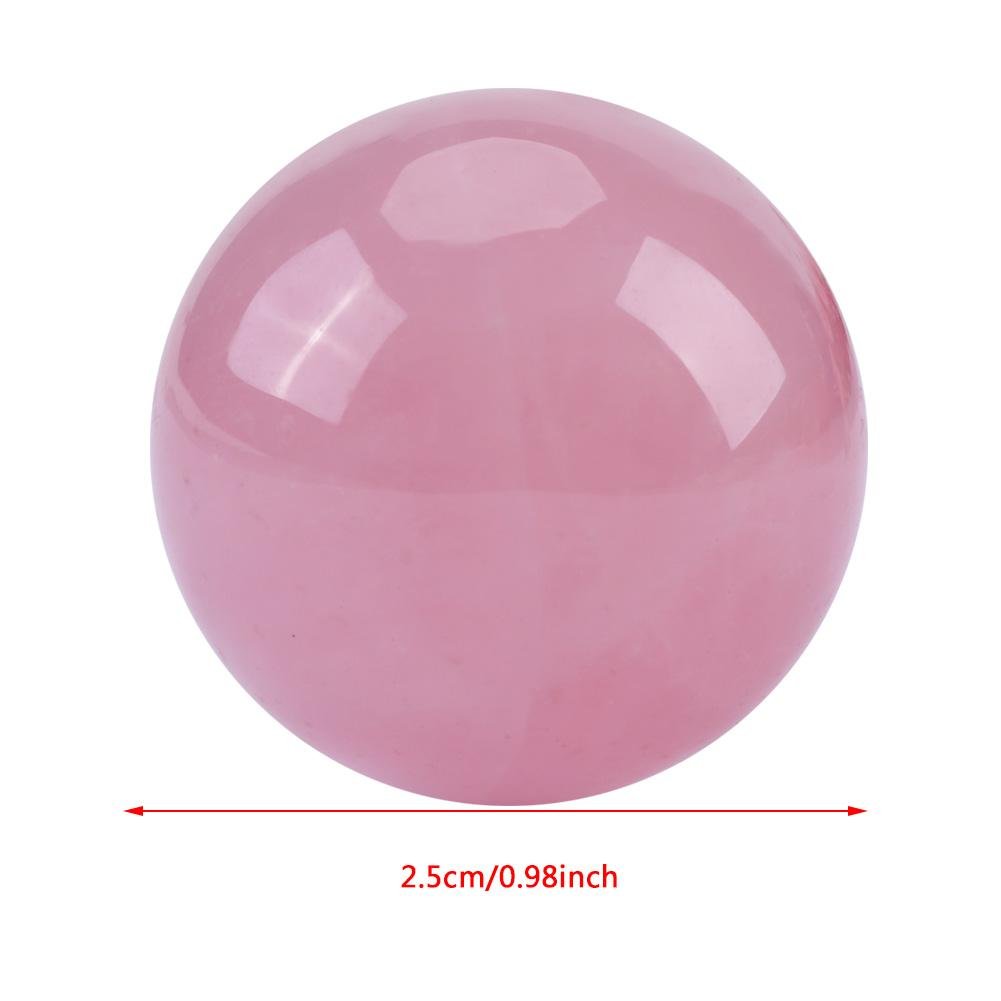 Natural Rose Quartz Crystal Ball, Rose Massage Stone Ball, Rose Quartz Sphere Ball Room Decor Healing Balancing Chakra Balancing - Image 2