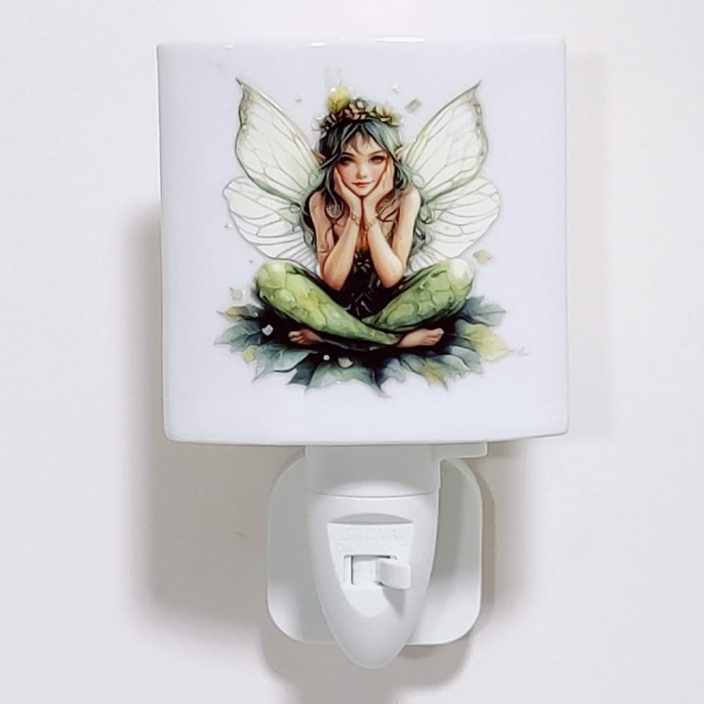 Plug-in Night Lights - LED Bulb, UK 3 pin Socket (Forest Fairy), Multicolour