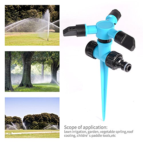 Kadaon KADAON20180404001 Garden Sprinkler, 360 Degree Rotating Lawn Sprinkler Large Area Coverage thumb #3