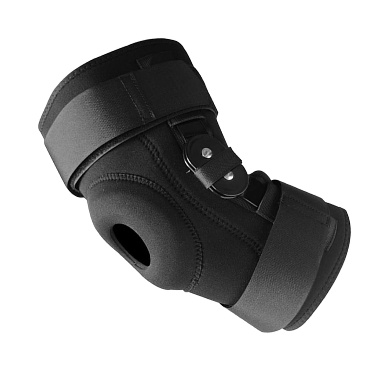 NOLITOY Knee Immobilizer Aluminum Alloy Knee Support Breathable Comfortable Wrap Ideal for Cycling Running