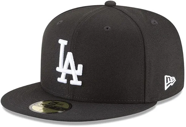 New Era 950 Los Angeles Dodgers Basic Snapback Hat (Black/White) Men's Cap