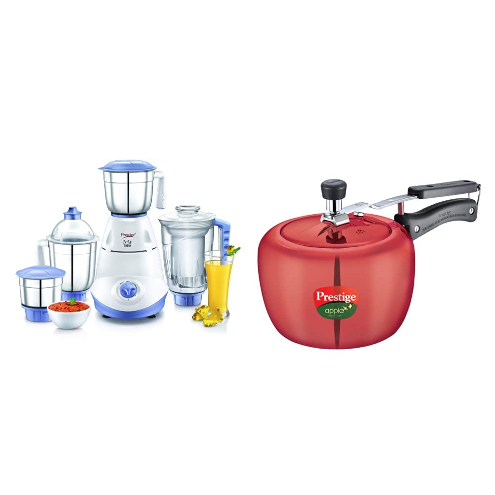 Buy Prestige Iris(750 Watt) Mixer Grinder with 3 Stainless Steel Jar
