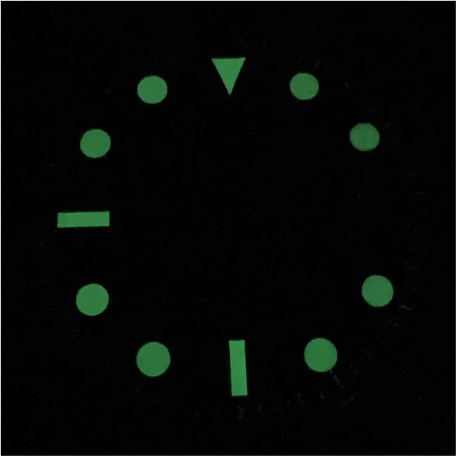 1pc 28.5MM Luminous Green Dial Frosted Texture Faces Accessories for NH35/NH36/4R/7S Mechanical Movement