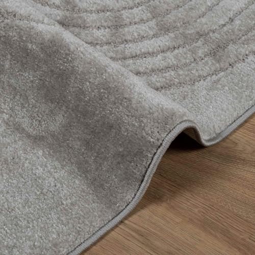 Alfombra de pelo corto 170 x 120 cm LoogCape Galati lavable para proteccion suelo 6