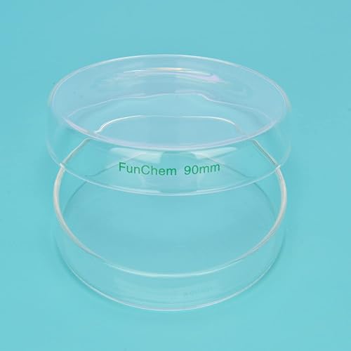 Miniatura 4 de Platos de vidrio de Petri para cultivo celular de vidrio autoclave platos de laboratorio con tapa transparente, 3.543 x 0.787 in, paquete de 10