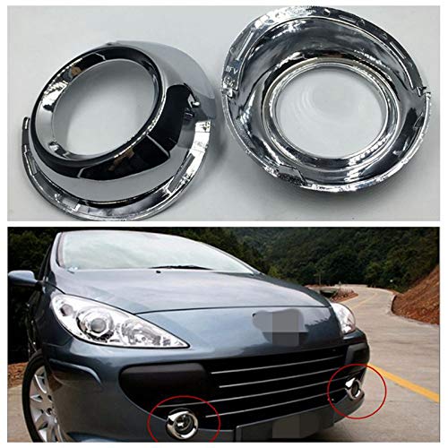 2 garnitures pour feuanti-brouillard pour Peugeot 307, Cache-Phare antibrouillard Avant Garniture moulure Cover