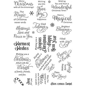 CLEAR STAMPS CEC839 Christmas Sayings Set