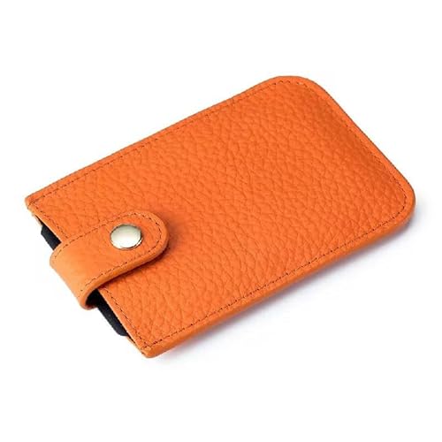 [EKLMCFS] �A�V�����e�B�W�� Slim Card Case Thin Holder Credit Sleeve Strong Magnetic Back Pocket Mens Wallet(Orange)