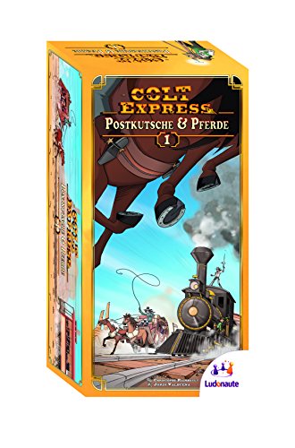 Ludonaute Asmodee Colt Express – Postkutsche & Pferde | Erweiterung | Familienspiel | Brettspiel | 2-6 Spieler | Ab 10+ Jahren… – Ansicht 4