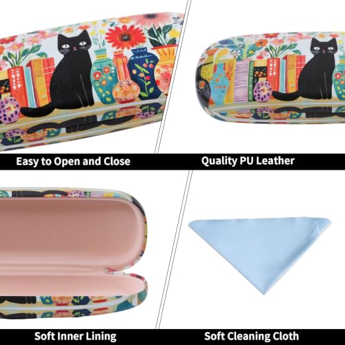 Image of PERFECTSIGHT Hard Shell Eyeglasses Case, Kawaii Protective Glasses Case for Kids, Cute Eyeglass Case for Women Men Girls