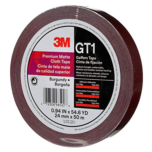Image of 3M 98502 Tape GT1 24 mmx50 M 11 mil, Burgundy