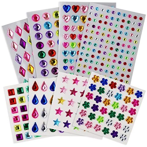 SZXMDKH Self-Adhesive Gem Stickers for Crafts Cover