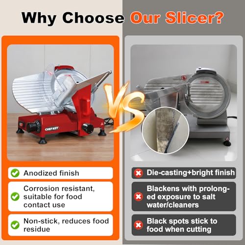Image of Electric Meat Slicer 10 inch 240W Commercial Deli Food Slicer