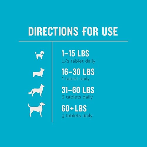 Miniatura 4 de VetIQ Suplemento de salud de cadera y articulaciones para perros, con glucosamina, condroitina y MSM, tabletas masticables para perros, sabor a