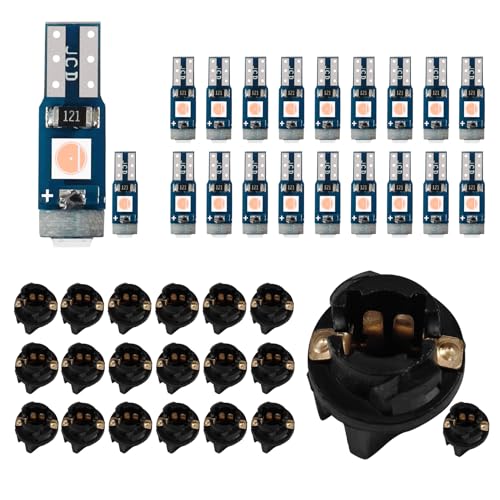 20 Bombillas LED T5 para tablero con socket 12V