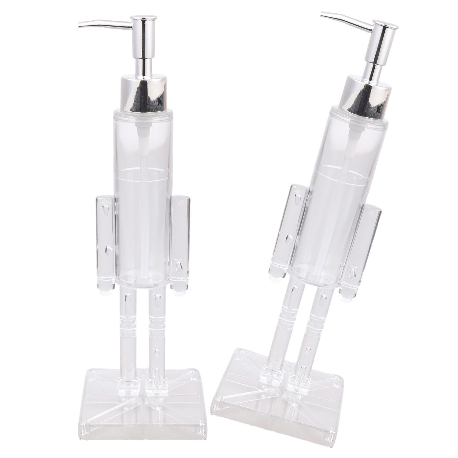 APGLSXY Nutcrackers Theme Soap Dispenser Hand Wash Liquid Soap Holder for Bathroom Use with Clear Body Christmas Decors Bathroom