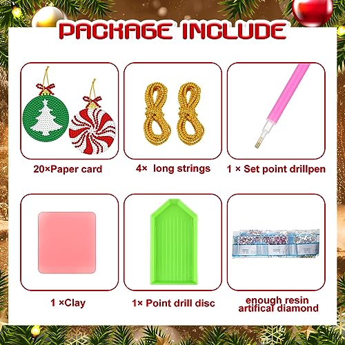 Kit décoration arbre de Noël 5D : activité manuelle calme pour enfants - 4
