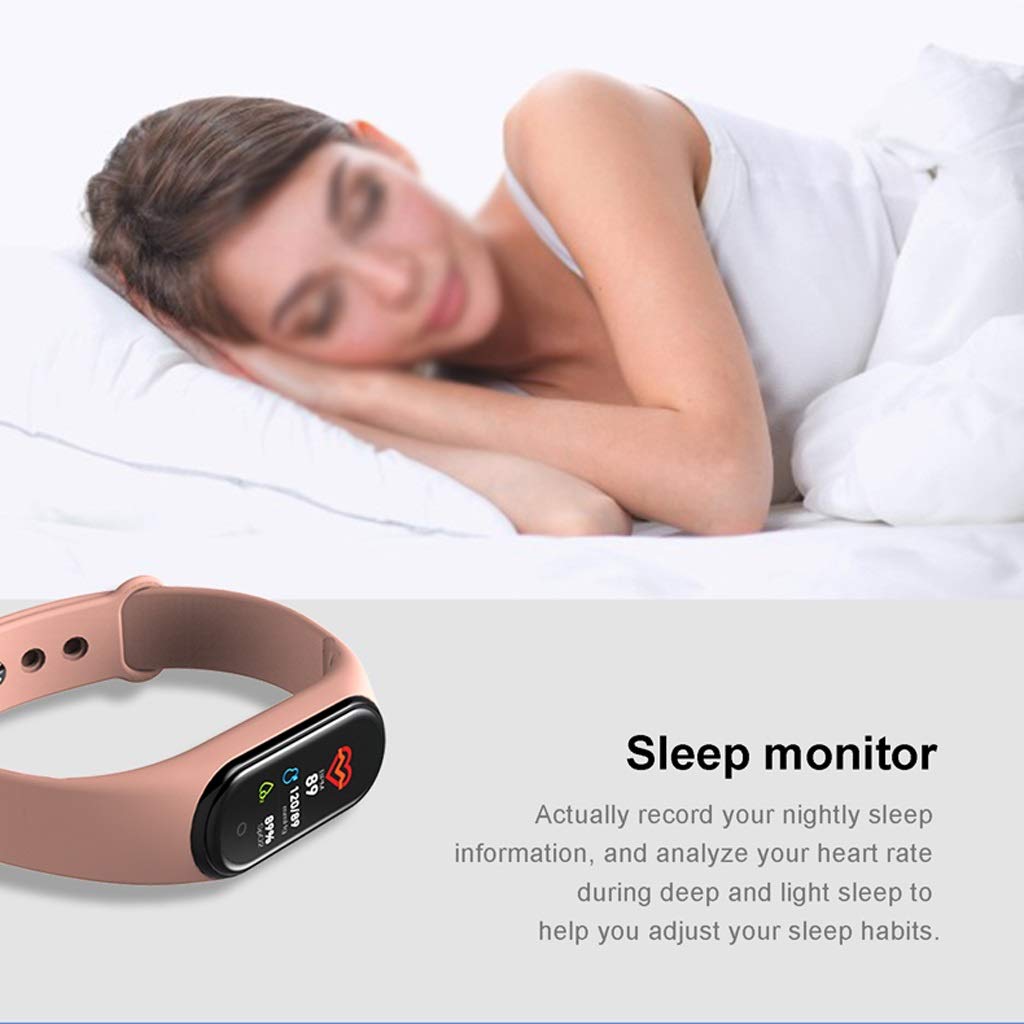 Activity tracker Fitness Tracker intelligente banda impermeabile donne degli uomini della frequenza cardiaca Smartband Monitoraggio Bluetooth Sport contapassi frequenza cardiaca di sonno for IOS Andro