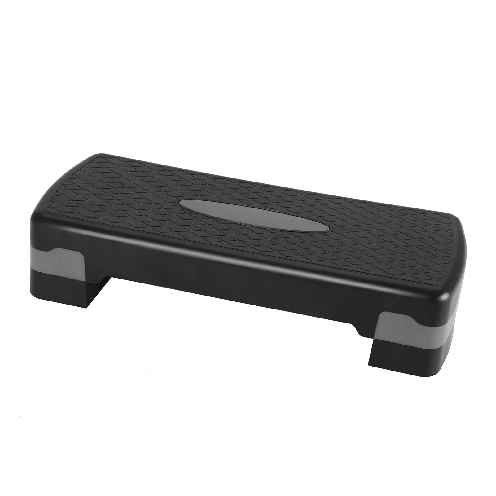 Trintion Aerobic Exercise Stepper Height Adjustable 10cm 15cm Non Slip Workout Platform Step Board Block for Home Gym Fitness Grey