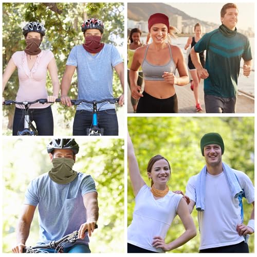 Image of Geyoga Summer UV Protection Cooling Neck Gaiter | Sunscreen Breathable Face Scarf Bandana Mask Neck Gaiter for Outdoor Fishing Hiking Camping