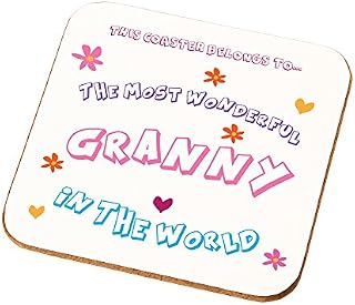Most Wonderful Granny in The World Coaster Best Grannies Birthday Gift Idea