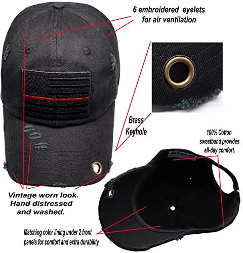 Image of Antourage American Flag Unisex Baseball Hat for Men and Women | USA Flag Mesh Snapback Flat Visor Cap + 2 Patriotic Patches