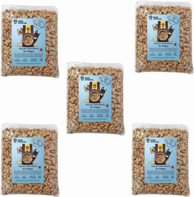 Image of Dog Puppy Biscuit 5 kg Chicken Flavour Soft Oven Baked Biscuit Chicken 5 kg Dry Young, Adult, Senior, All Dog Food