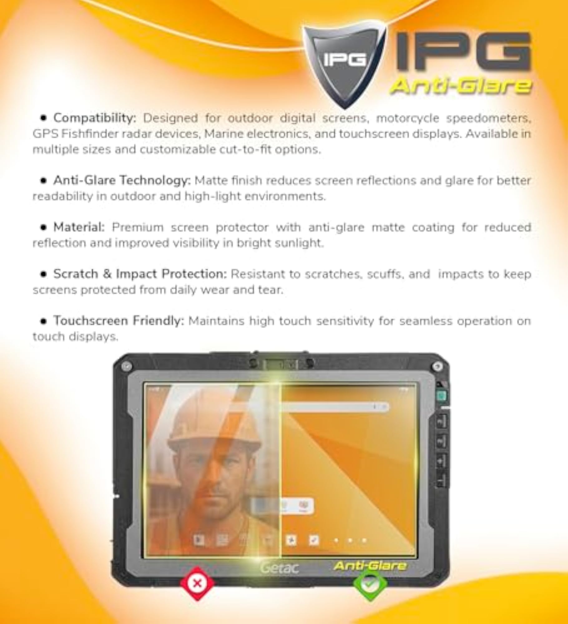 Anti-Reflective Screen Protector for TRIMBLE Recon