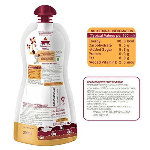 Image of Paper Boat Pani Puri Pellets, Ready to Fry, No Added Colours and Preservatives (400g) + Golgappa Pani Meetha, Ready to Drink or with Pani Puri, No Added Preservatives and Colours (Pack of 6, 200 ml)