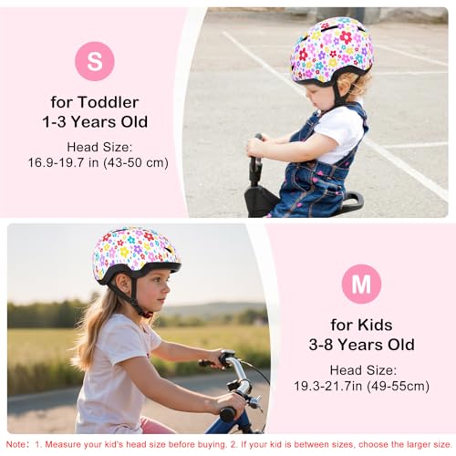 Image of Toddler Helmet, Baby Infant Kids Bike Helmet for Kids Age 1-3 /2-4 /3-5 /5-8 Adjustable Toddler Bike Helmets for Boys Girls for Scooter Skateboard Cycling