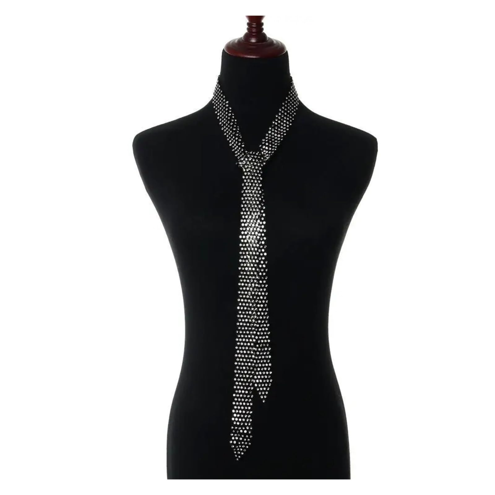 Glitzer Strass-Krawatte Bling Strass-Krawatte, Uniform-Krawatte