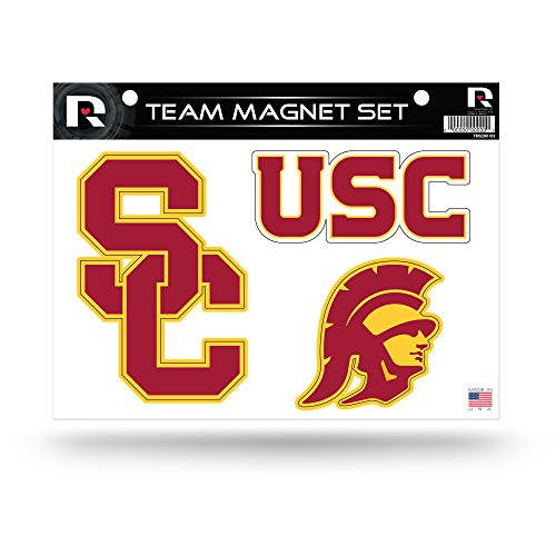 Rico Industries NCAA USC Trojans Die Cut Team Magnet Set Sheet, 8.5 x 11-inches