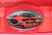 Front & Rear Glossy Badge Emblem For 2011-Up Compatible with Subaru Impreza Models (Red)