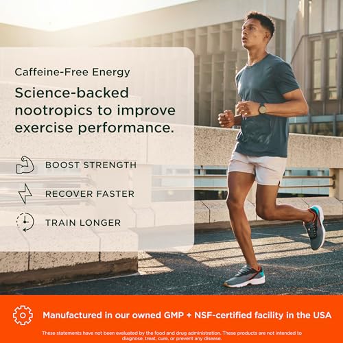Image of Genius Pre Caffeine-Free Pre Workout Boosted Energy, Focus, Performance Nootropic Formula AlphaSize, Citrulline Malate, CarnoSyn Beta Alanine Endurance, Stamina, Recovery, 20 Servings - Grape Limeade