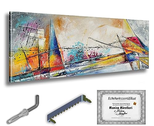 Monica Mirafiori I 100% Pintado a Mano I 160x60 cm I Cuadro pintado a mano I Pintura I Arte moderno