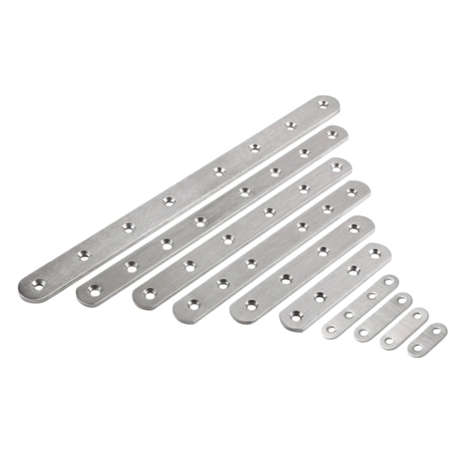 Placa de conexión de fijación for reparación de muebles, soporte recto de acero inoxidable(300x25x4.0mm)