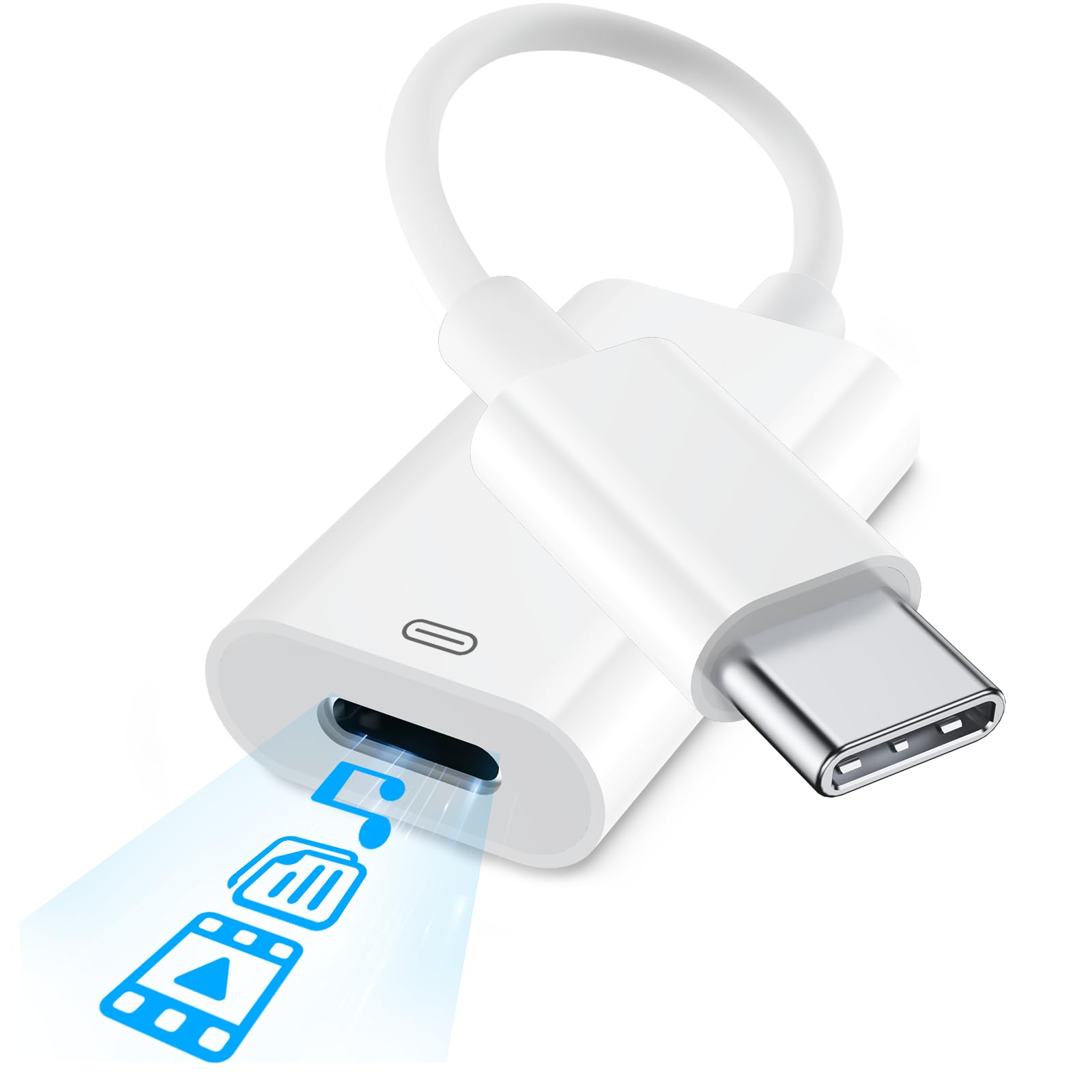 Amazon.com: Denlane Lightning to USB C Adapter for iPhone 17/16/15