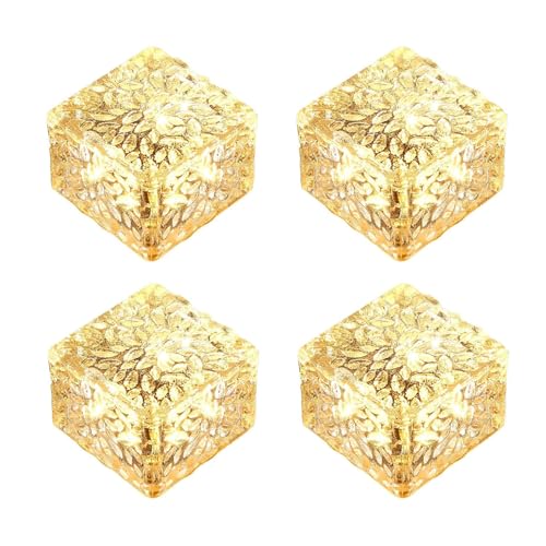 happykau ソーラーライト 埋め込み式 4個セット 屋外 防水 おしゃれ 庭 ガーデンライト 地中埋め込み型ライト 太陽光パネル充電 ガーデニングライト 自動点灯 取付簡単 玄関先/庭/芝生/車道/歩道