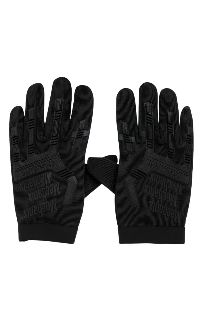 CAMEY Full Finger Tactical Gloves for Riding, Cycling, Gym & Outdoor Use | Impact-Resistant Knuckle Protection | Durable Grip Gloves for Men (1, Black)-image-46